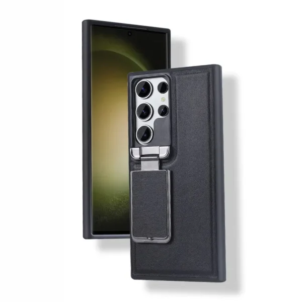 Samsung-Galaxy-S23-Ultra-Back-Stand-Holder-Leather-Kickstand-Case2