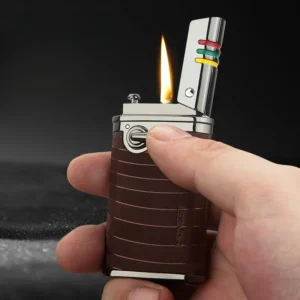 Retro Rocker Kerosene Grinding Wheel Lighter Durable Metal Cigarette Lighter