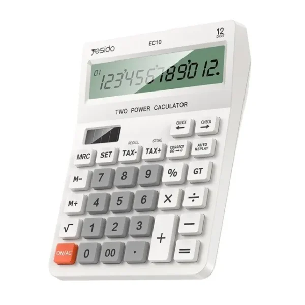 Yesido EC10 Dual Power Source LCD Display Desk Calculator - Image 1